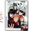 5D Diy Diamond Painting Jujutsu Kaisen Cross Stitch Full Diamond Embroidery Mosaic