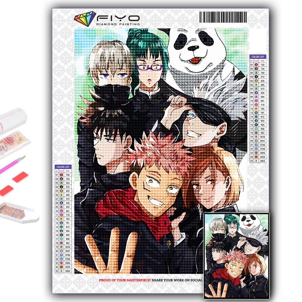 5D DIY Алмазная вышивка Дзюдзюцу Кайсен Алмазная картина Мозаика Украшение дома