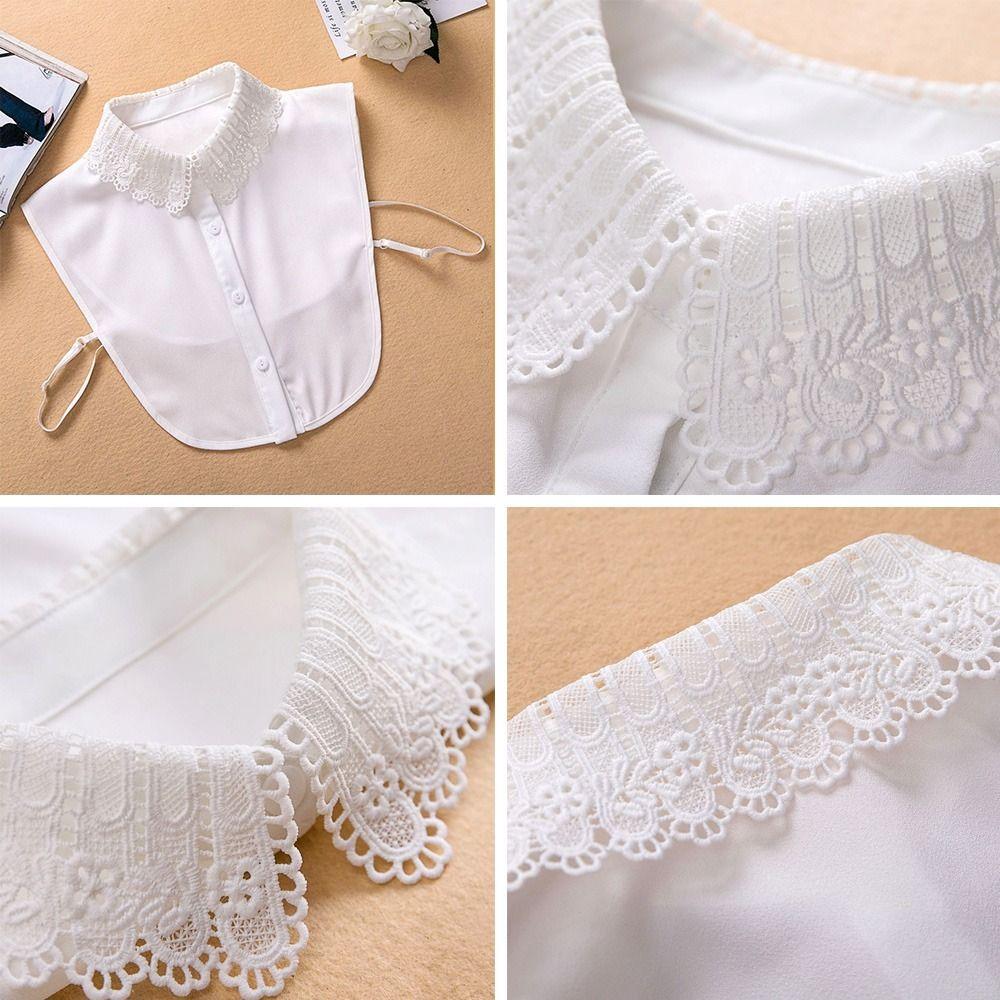Lace Detachable False Collar DIY Shawl Wrap Adjust Clothes Adjust Clothes Women Girls