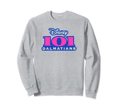 Disney 101 Dalmatians Pink Font Classic Официальный свитшот с логотипом фильма