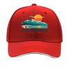 Retro Lake George Mountain Sunset Em Sandwich Baseball Cap Sun Cap Outdoor Workouts Hat