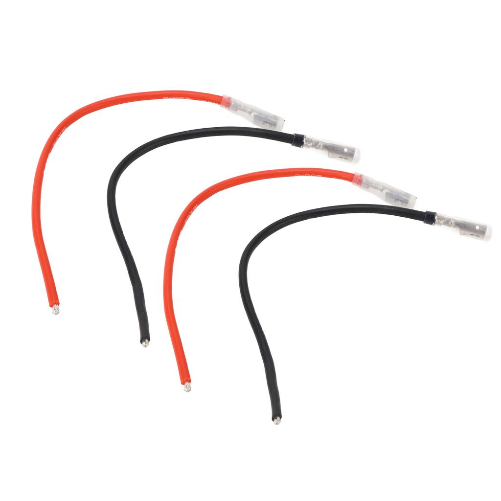 10шт RC щеточный моторный кабель черный красный 4 мм банановый разъем 16AWG силиконовый провод для Axial Scx10