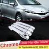 Для Toyota 20 AE20 2010 2011 2012 2013 2014 2015 2016 2017 Хромированная Накладка на Ручку Двери Защелка Отделка Комплект Авто Стайлинг Аксессуары