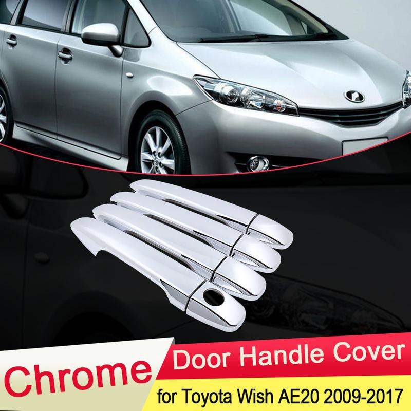 Для Toyota 20 AE20 2010 2011 2012 2013 2014 2015 2016 2017 Хромированная Накладка на Ручку Двери Защелка Отделка Комплект Авто Стайлинг Аксессуары