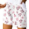 Women's Casual Summer Elastic Beach Shorts Print Casual Shorts