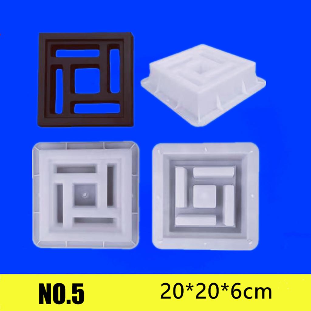 20*20*6см Цементная форма Полая пластиковая форма для кирпича Сетчатый фон Стена Декор Садовое окно Цветочный забор Настенная форма