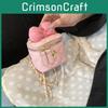 Chic And Elegant Girls Mini Handbag Featuring A Fashionable Bow And Strap Chain