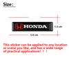 CKBSX1 10Pcs 3D Car Badge Decorative Stickers For Honda Civic FIT CRV Accord Jazz HRV Stepwgn Prelude Odyssey Vezel CRZ 5th City Pilot
