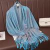 Tassel Blanket Design Thick Pashmina New Winter Warm Shawl Wrap Cashmere Scarf Women Neckerchief Poncho Stoles
