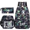 Star Surrounding Children'S Backpack, Primary And Secondary School Students Schoolbag Three-Piece Set