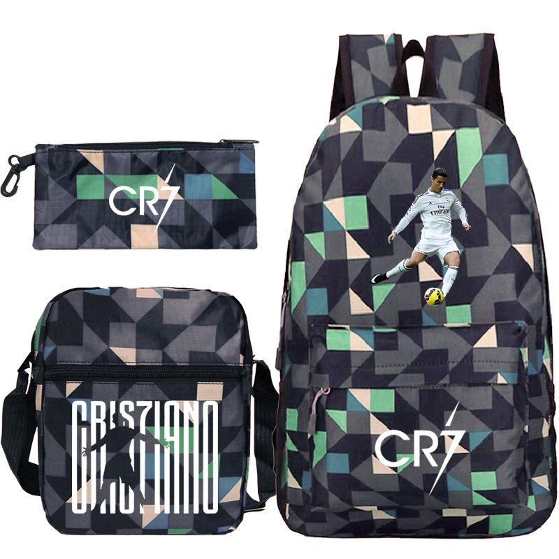 Star Surrounding Children'S Backpack, Primary And Secondary School Students Schoolbag Three-Piece Set