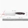 7 Inch Santoku Knife Ebony Handle Sharp Chef Cleaver Meat Slicing Vegetables Professional Japanese Kitchen Knives Cooking Tools