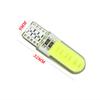 10pcs Silicone Gel COB Auto LED Car Light 12V T10 W5W Wedge Side Parking Read Bulb Signal Lamp Clearance Door Light 12 SMD Chips