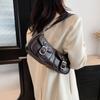 Fashion Commuter Underarm Baguette Bag 2025 New Personality Trendy Cool Locomotive Bag Niche High-end Shoulder Messenger Bag