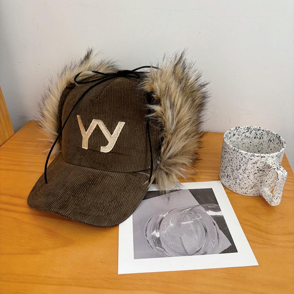 Вельветовая Бейсболка в Корейском Стиле Повседневная Кепка с Козырьком Y2k Ретро Бейсболка с Пером Ежедневная