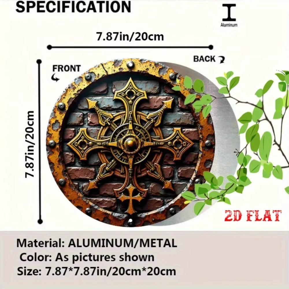 Винтажное Металлическое Настенное Искусство Средневековый Щит Рыцаря Домашний Декор