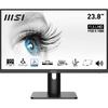 MSI PRO MP243XP IPS 1920 x 1080 Компьютерный монитор 100 Гц Адаптивная синхронизация HDMI DisplayPort VESA Крепление Регулируемый наклон Высота Динамик 1 мс Черный 24"