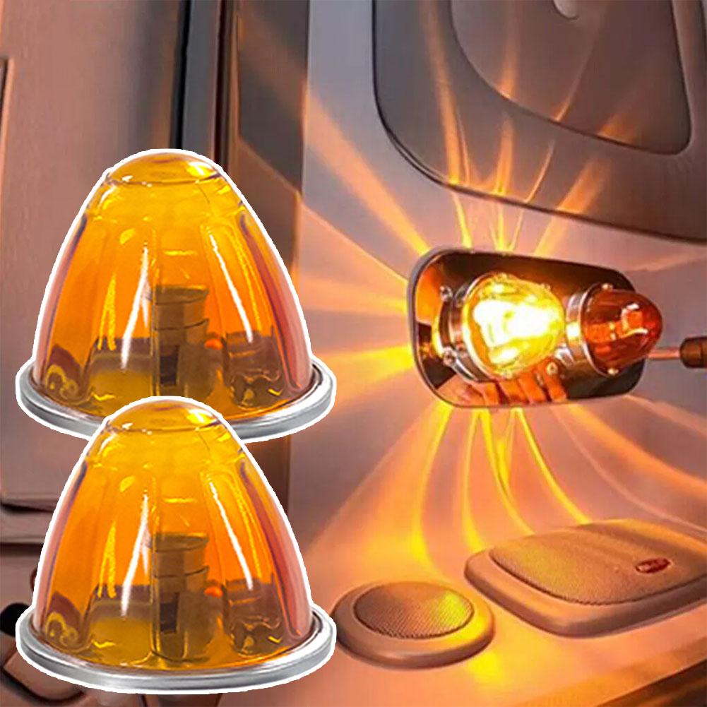 Автомобильный светодиодный сигнальный фонарь, высокая яркость, низкое энергопотребление, стеклянный фонарь, боковой фонарь для автофургона, боковой фонарь для грузовика, индикатор Q8O5