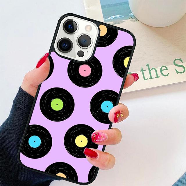 Виниловая пластинка Синяя этикетка Музыка Классика Чехол для телефона Для iPhone 17 Air 15 16 Pro Max 14 13 12 11 Pro Max Plus