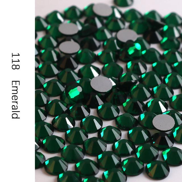 Стразы без горячей фиксации, кристалл Ab Ss3-Ss30, стразы для ногтей с плоской задней частью, стразы премиум-качества, блестящие стразы для ногтей, хрустальный камень