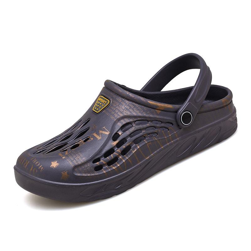 Fashion Men Summer Shoes Sandals Men's Holes Sandals Hollow Breathable Flip Flops Shoes Fashion Beach Slippers Big Size