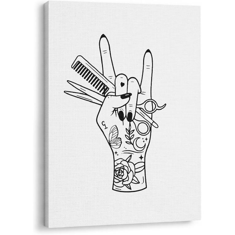 GTYNU Boho Aztec Western Cow Bull Skull Framed Canvas Wall Art Decor, Southwestern Wall Art Canvas Prints, Boho Bedroom Decor, Western Wall Decor for