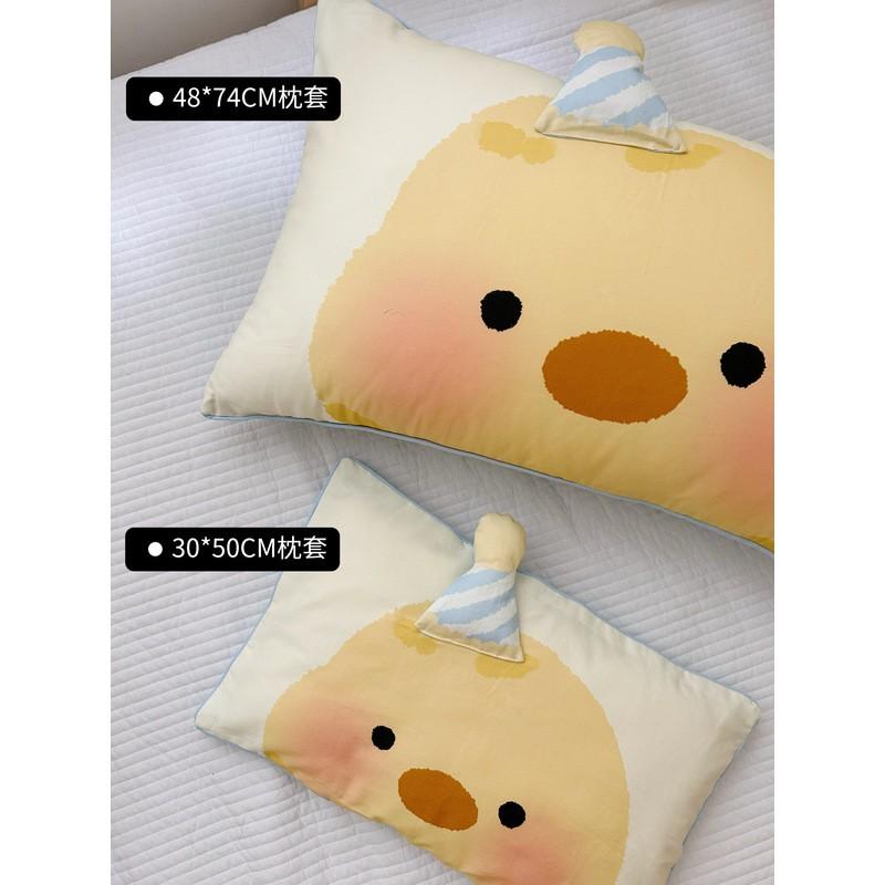 Cotton Flannel Pillowcase Kids Toddlers Soft Watercolor Cartoon Print 30x50cm Baby Bedding Home Use