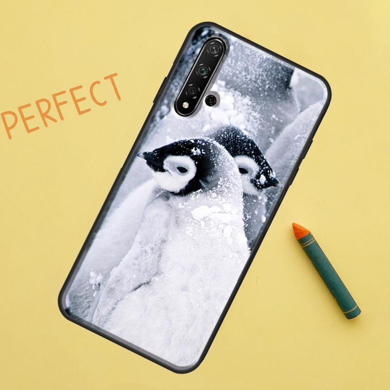 Пингвин Снег Арктика Милое Животное Для Huawei Nova Y91 Y70 Y72 Y73 Y60 Y90 Y61 8i 7i 11i 12i 12s 9 10 SE P20 P30 P40 Lite Чехол