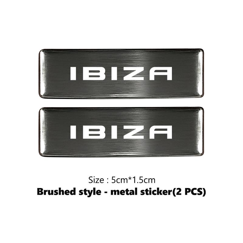 hdzsn4 Car Body Sticker Aluminum Alloy Emblem Decoration Auto Stickers For Seat Exeo Altea Arona Toledo Ibiza Leon E-racer Ateca
