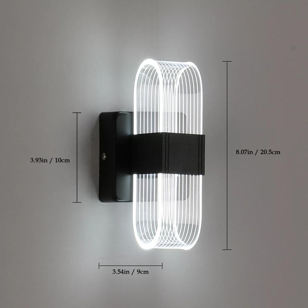 Acrylic Light Guide LED Wall Lights Modern Wall Light Decor  for Living Room Bedroom