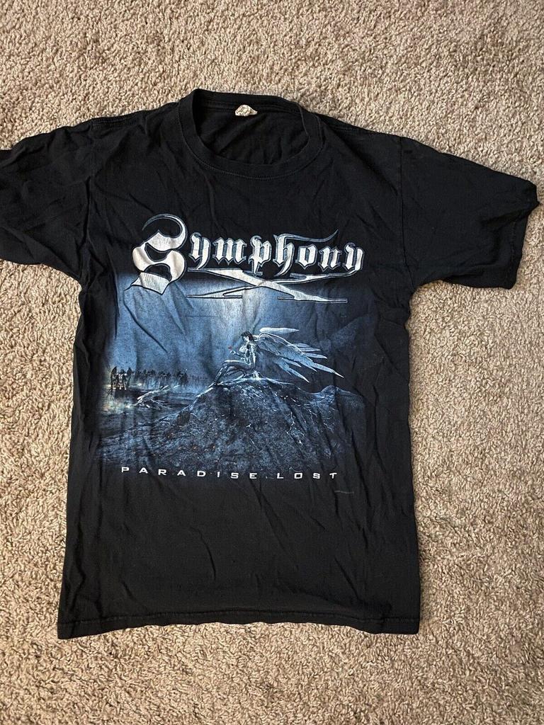 Vintage Symphony X 'Paradise Lost' T-shirt Cotton Gift Adult Tour Concert EM0204