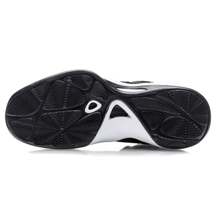 Li-Ning Прочные Дышащие Баскетбольные Кроссовки Средней Высоты Мужские Кроссовки Черные Фиолетовые ABAP093-2