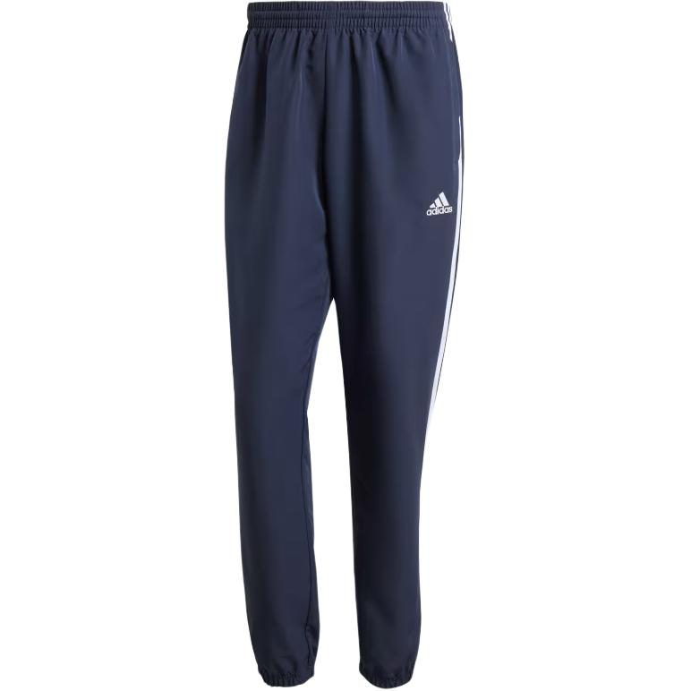 adidas Полосатый воротник-стойка молния длинный рукав эластичный пояс манжеты повседневный спортивный костюм мужские костюмы темно-синий IY6656