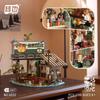 New Building Blocks Pier Bar Assembly Forest Wooden House Building Blocks Street View Ornament Children'S Puzzle Toy Gift