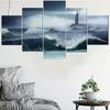 5 Pieces Wall Art Canvas Painting Lighthouse In Storm Seascape Poster Home For Decoration Pictures Modern Living Room Modular