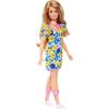 Mattel Barbie Fashionista Doll Dressed In a Floral Dress with Down Syndrome Created In Cooperation with the National Down Syndrome Association