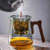 Стеклянный чайный сервиз, цветочные чайники с ситечком для чая, прозрачный стеклянный термостойкий чайник для офиса и дома, стеклянный чайник для заваривания чая