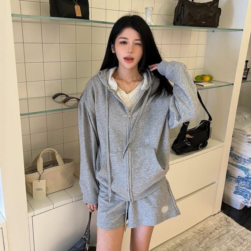 Womens Casual Hooded Zip Sweatshirt 100% Cotton Loose Fit Winter Everyday Wear