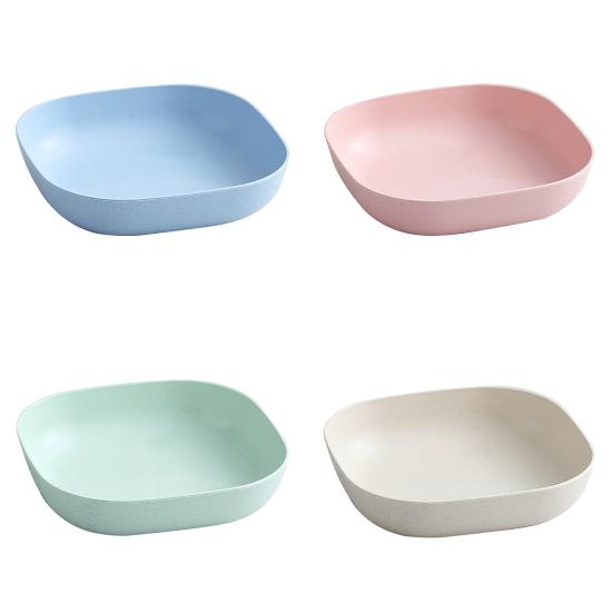 Прочная гладкая кромка многоразовая легкая сервировочная тарелка для закусок с фруктовым тортом для кухонной тарелки для закусок