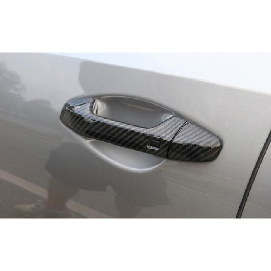 For Kia Forte 2019-2021 Carbon Fiber Abs Exterior Outside Door Handle Cover Trim
