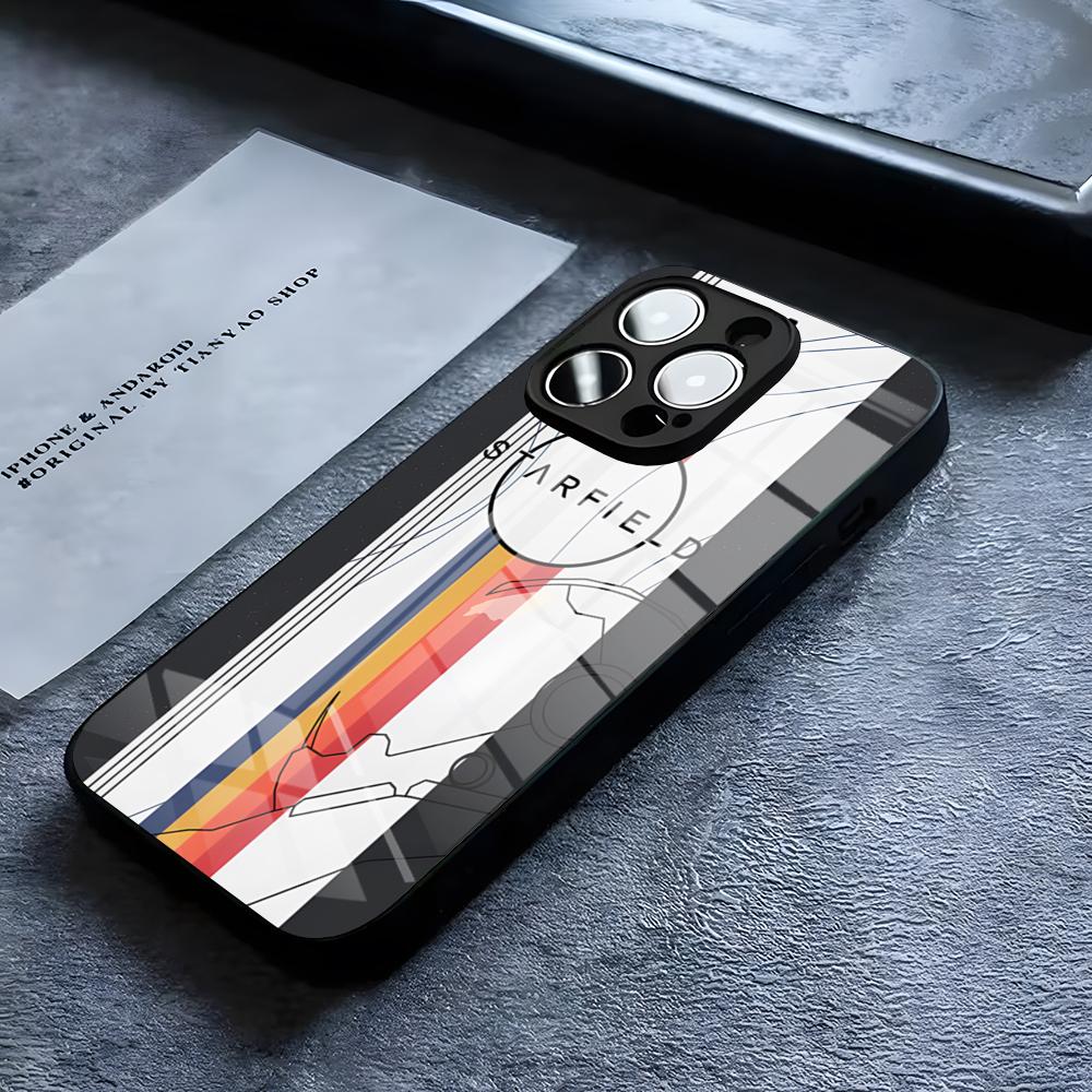 S-StarfieldS Game Phone Case For IPhone 17 16 15 14 Pro 11 13 12 Mini XS XR Max 6 8 7 Air Plus SE Glass Luxury Design Cove