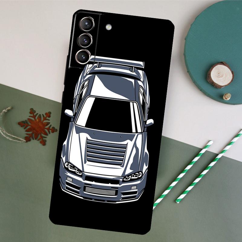 Sports Drift Car Phone Case For Samsung Galaxy S26 S23 Ultra S20 S21 S22 S24 S25 Plus S10 S25 FE Back Cover