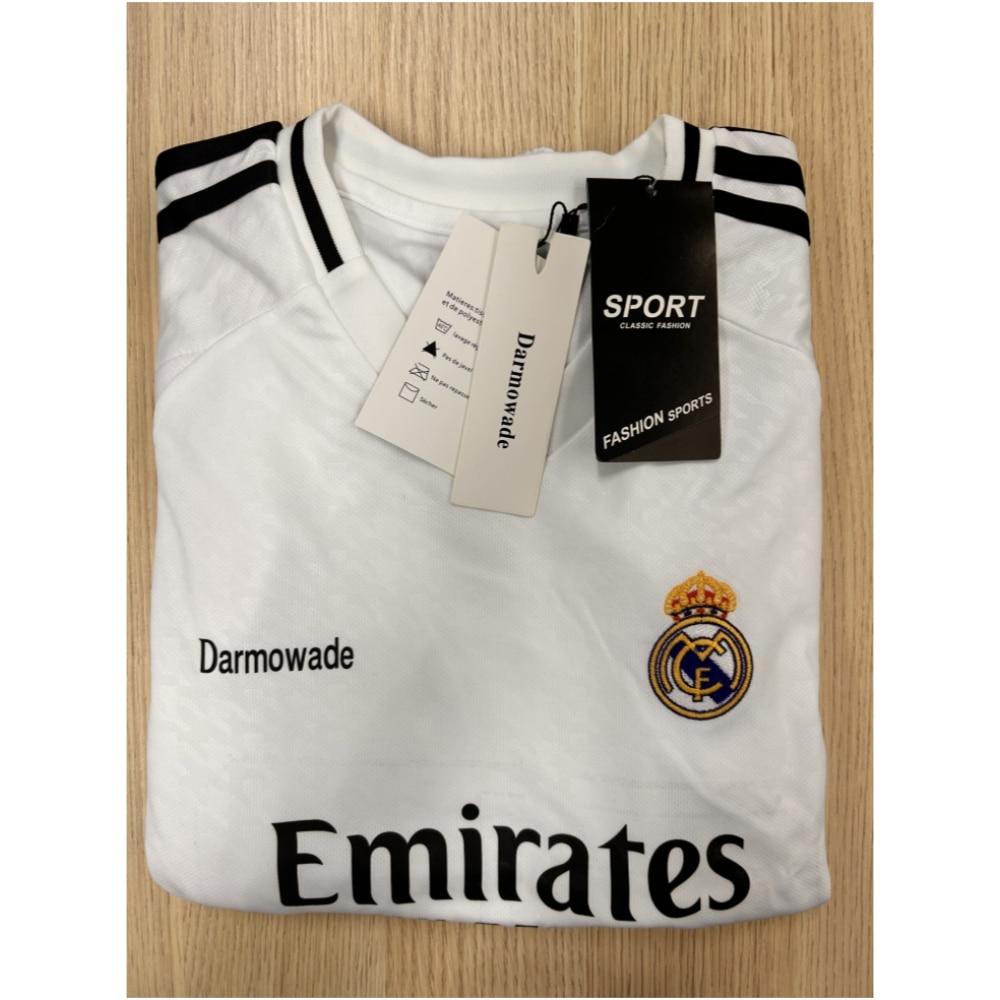 Kids Sportswear Real Madrid Mbappe Soccer Jersey Polyester 130-140cm White