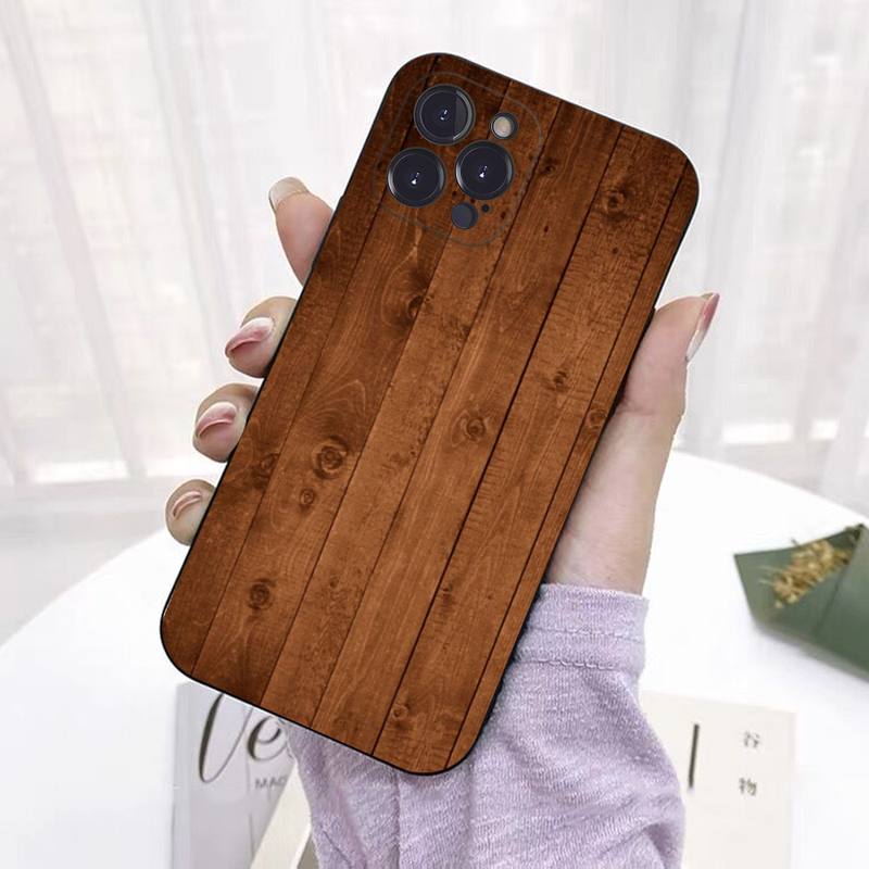 Чехол для телефона с текстурой дерева, мягкий силиконовый для iPhone 14 13 12 11 Pro Mini XS MAX 8 7 6 Plus X 2020 XR Shell