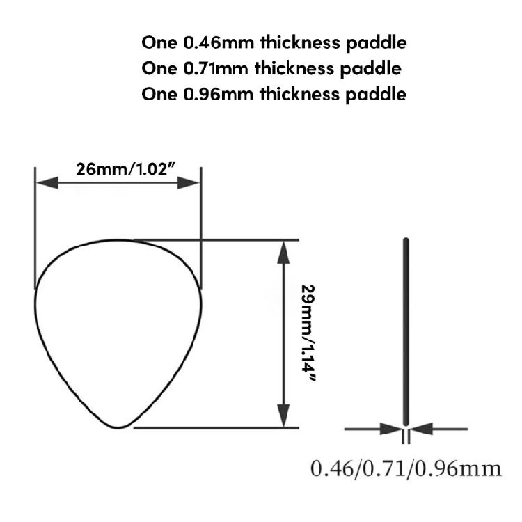 3Pcs Starry Folk Guitar Pick for Electric, Acoustic Guitar, Mandolin, Bass