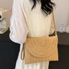 Summer Travel Beach Bag Straw Woven Clutch Bag Fashion Designer Crossbody Shoulder Bag for Women Handbag Ladies Wrist Wicker Bag