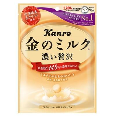 KANRO Dark Luxury Golden Milk 80г [кондитерские изделия].ХарактеристикиПремиум молочные конфеты для взрослых, которыеХарактеристикиПремиум молочные конфеты для взрослых, которые