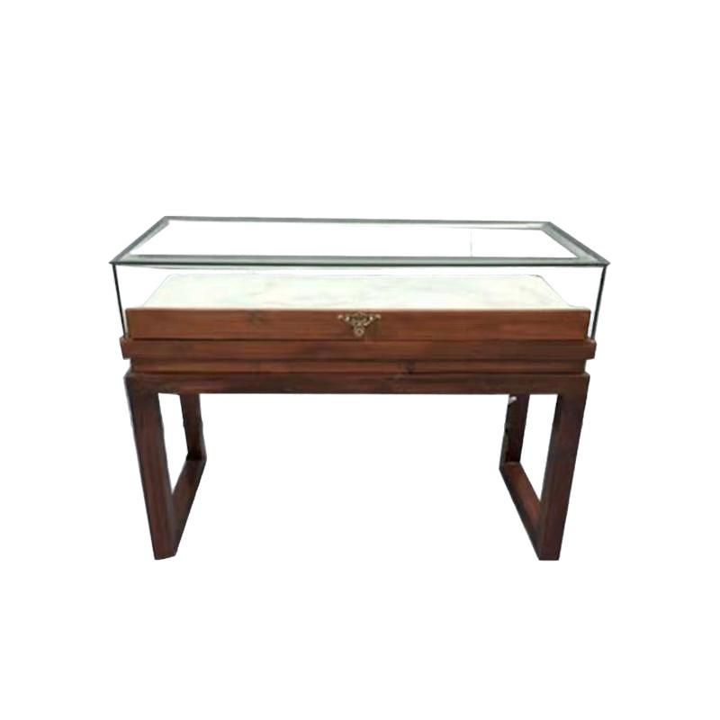 Small Glass Jadeite Jade Jewelry Display Cabinet for Antiques