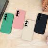 Однотонный чехол для телефона Samsung Galaxy S26 / S26 Plus / S26 Ultra Funda Мягкий Жидкий Силикон Ударопрочный Защитный Задний Чехол