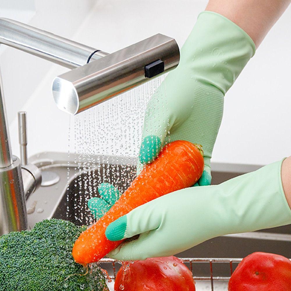 Extended Cuffs Dishwashing Gloves Thickened Housework Glove Gifts Kitchen Cleaning Gloves